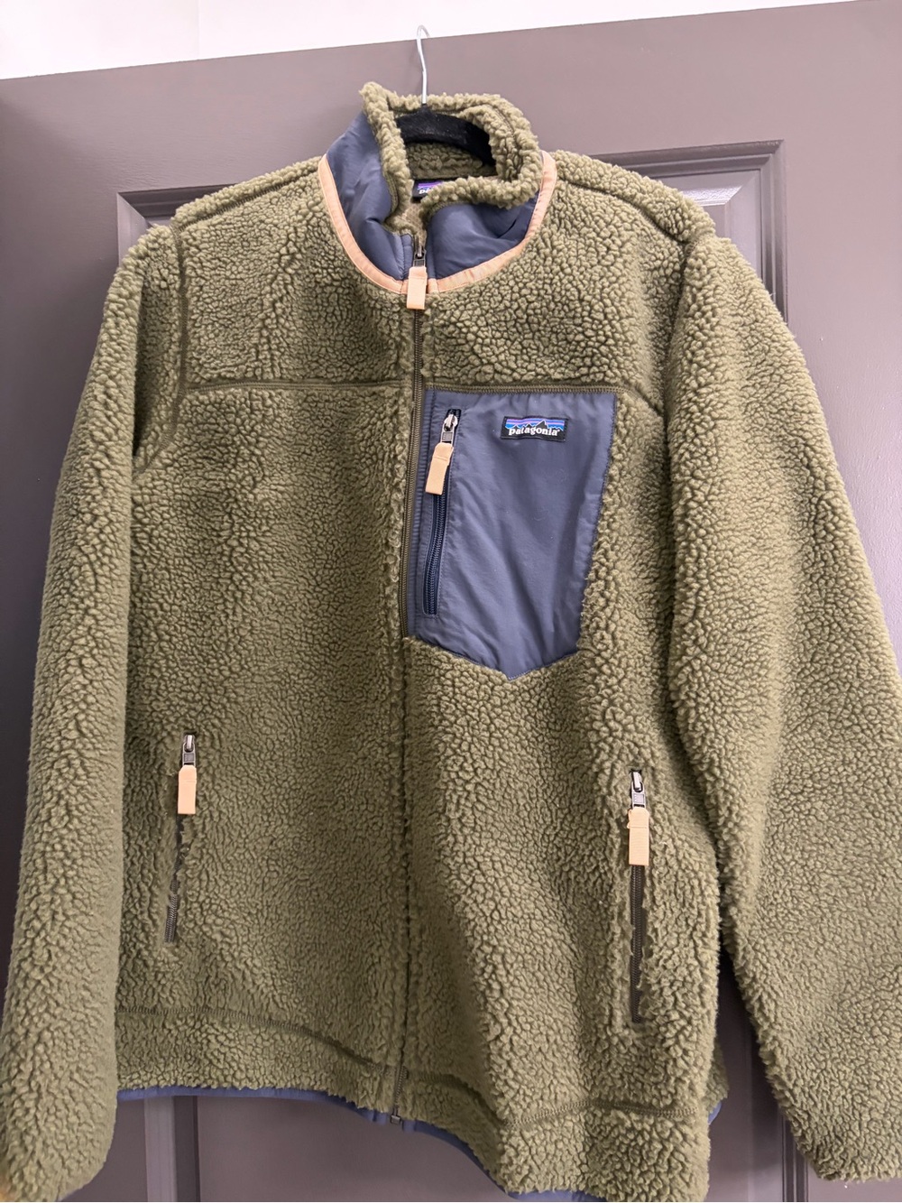 Patagonia  Olive Green Fleece Jacket